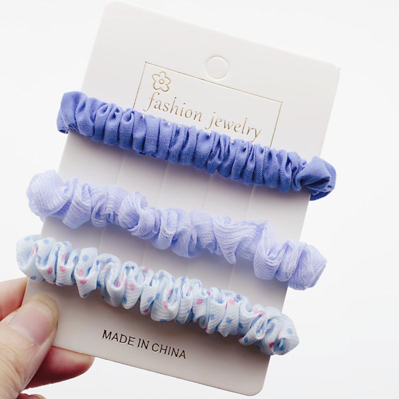 Корейская милая эластичная повязка для волос в виде обруча для девочек - небольшой аксессуар