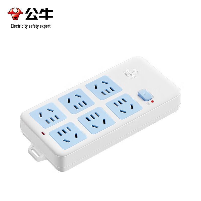 Gongniu GN-109K 6-Outlet Power Strip with Master Switch