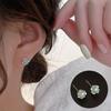 PANJBJ Серьги из стерлингового серебра 925 пробы с розовым хотанским нефритом для женщин и девушек, этнический стиль, универсальный темперамент, ювелирный подарок, дропшиппинг