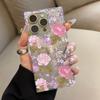 Clear Square Back Tube Case Protection For iPhone 13 12 15 Plus 14 Pro Max 11 16 ProMax Anti-Oxygen,Romantic Spring Pattern Casing