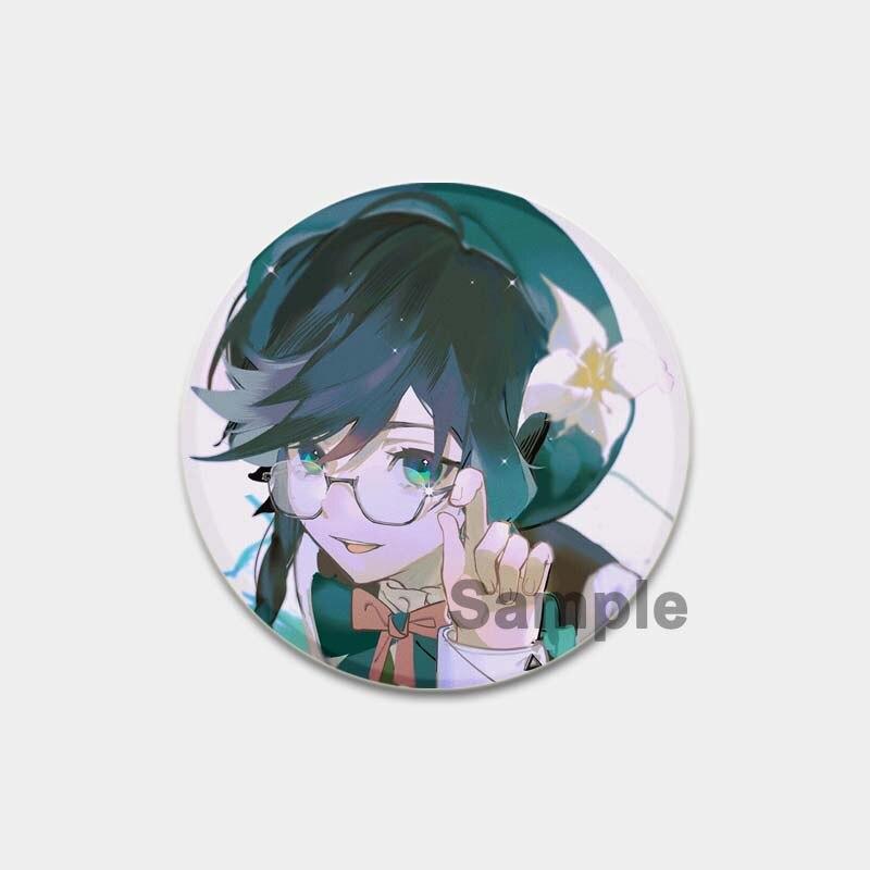 58 мм Genshin Impact, мягкая кнопка на лацкане, креативный забавный значок на воротнике, мультяшная фигурка, броши, одежда, ювелирные аксессуары, милые подарки