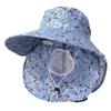 Face Mask Sunshade Shawl Cap Printing Agricultural Work Hat Casual Wide Brim Sun Hat  Outdoor