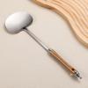 Stainless Steel Wok Spatula Wooden Handle Mushroom Shovel  Kitchen Accessories Essentials