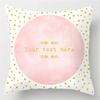 Pink Feather Pillowcase Decorative Bed  Car Sofa Cushion Cover Home Fashion Cute