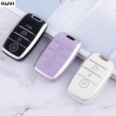 3/4 кнопки TPU чехол для KIA Rio Rio5 Sportage Ceed Cerato K3 KX3 K4 K5 Sorento Optima Picanto автомобильный пульт дистанционного управления смарт-ключ чехол