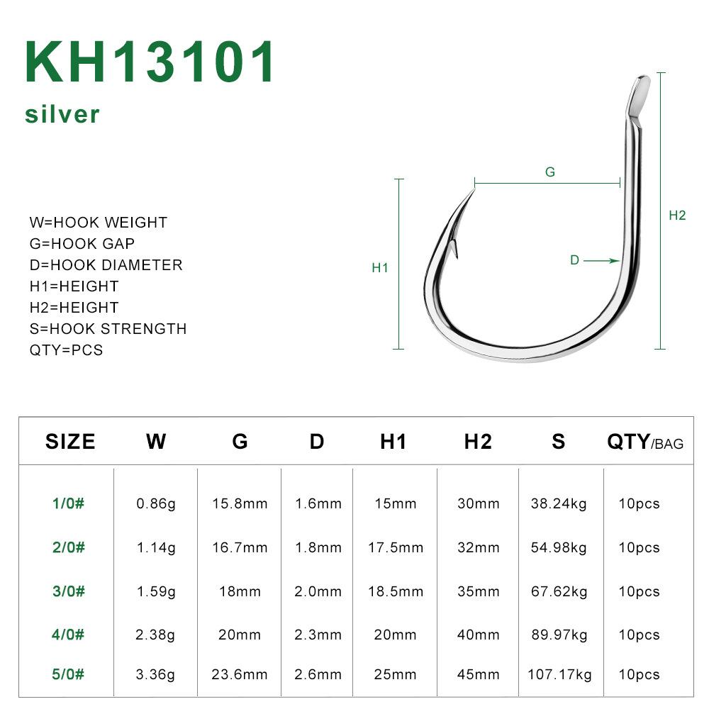 Большой рыболовный крючок для морской рыбалки, одинарный крючок для якорной рыбы, утолщенный изогнутый рот для закрепления волос, одинарный крючок Maruki для ловли на свободный крючок