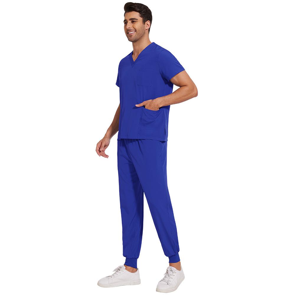 Men Beauty Salon Operating Room Doctor's Work Uniform Surgical Gown Quick-drying Comfortable Elastic Hand-washing Suit
