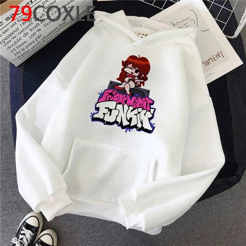 Hot Game Friday Night Funkin Толстовки Унисекс Каваи Хип-Хоп Harajuku Уличная одежда с мультяшной графикой Топы унисекс Модные толстовки Мужской унисекс