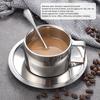 Rustproof Stainless Steel Coffee Cup Double Walled Latte Cappuccino Cup Double Walled Cup  Cafe