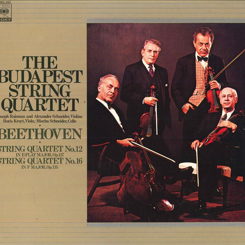 LP Record MIDDLE QUARTETS, BUDAPEST STRING QU - Beethoven/String Quartet No.12 In E SOCL293 CBS SONY 1976 Japan Classical Used