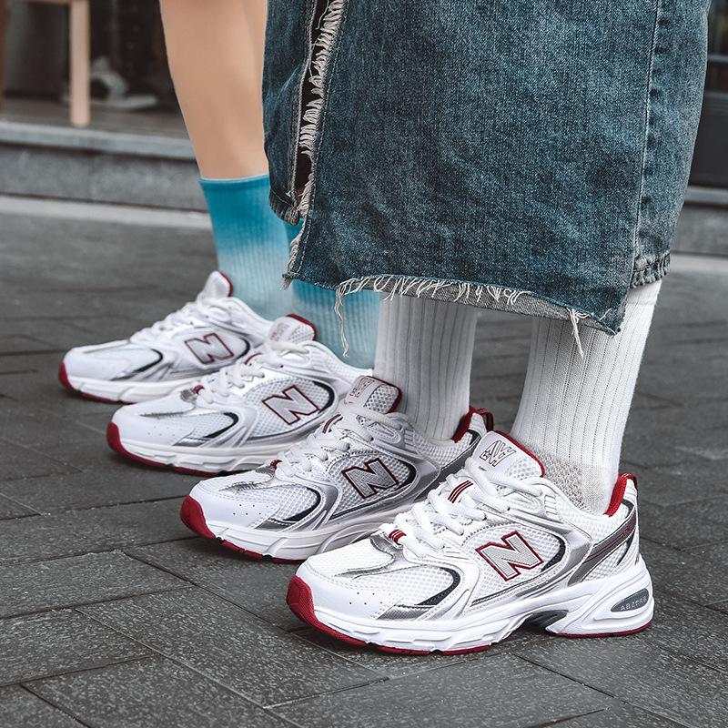 Путянь оригинальная обувь New Balance модные мужские кроссовки спортивная обувь модные серебристо-серые дышащие мужские и женские туфли