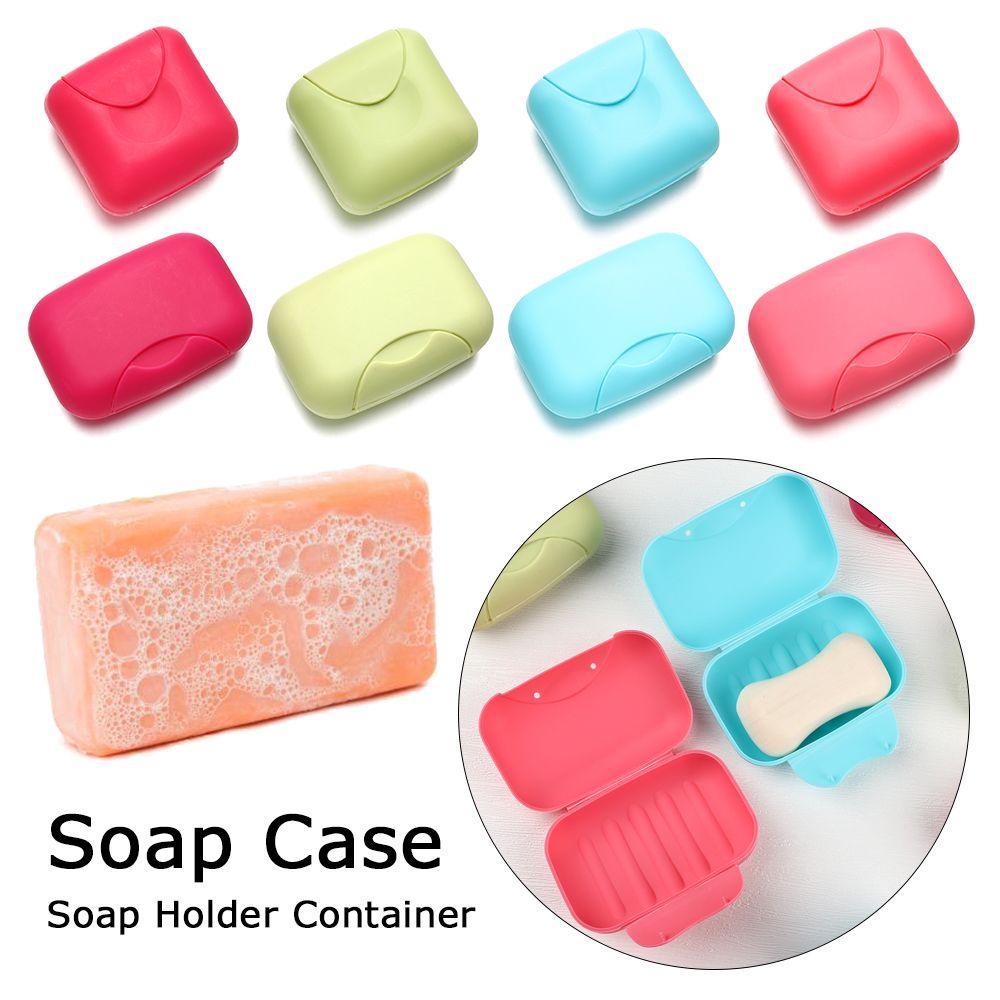 Box Cover Plastic Leakproof Waterproof Soap Holder Container Soap Case Soap Dishes Soap Box