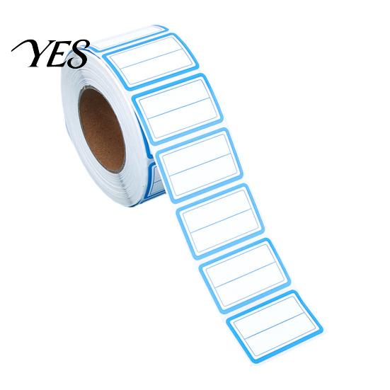Precision Die-cut Stickers 1000 Pcs Label for Organization, Color Coding Self-Adhesive Name Tags, Easy Clean Peel Off Red & Blue Removable Labels File