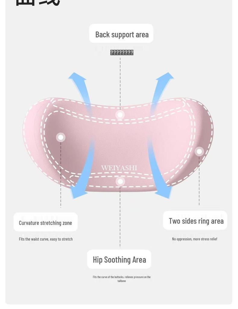 Lumbar Support Pillow for Sleeping - Specially Designed for Lower Back & Spine Alignment