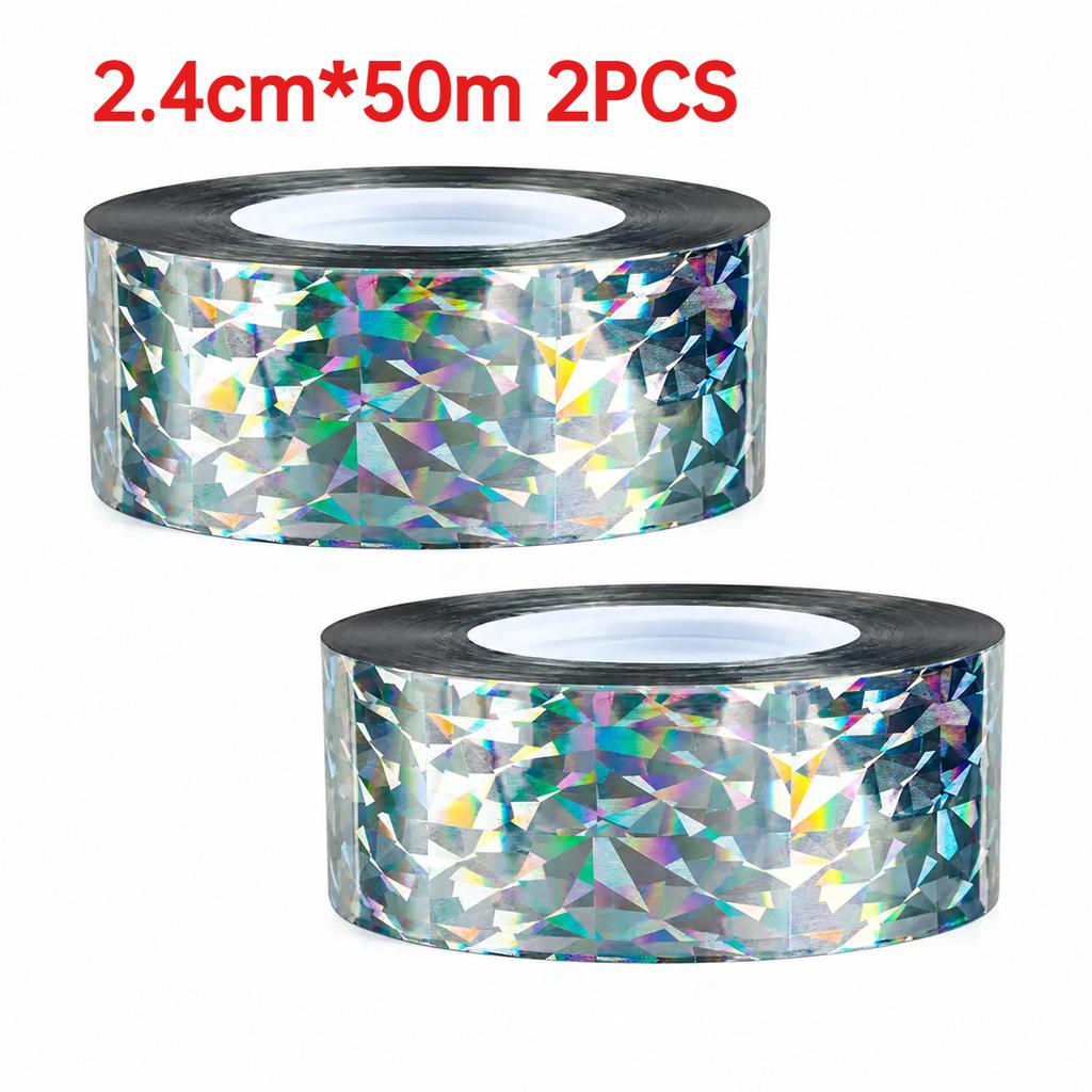Double Side Laser Reflective Bird Scare Tape Effective Bird Repellent Strip Garden Farm Protection Tool Against Bird Damages
