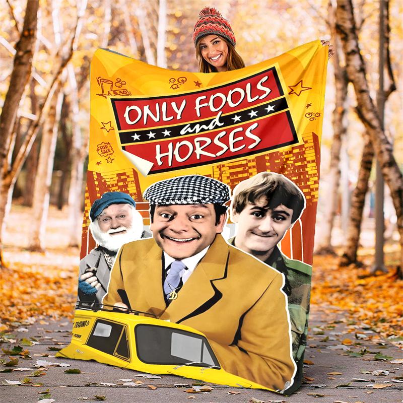Only Fools and Horses Flannel Blanket Soft All-Season Throw, Design for Camping, Car Travel, Hiking Sofa, Bed, Office Perfect Gift for Parties