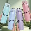 1PC Heartbeat EKG Line Medical Print 750ml Color Plastic Sports Water Bottle Leakproof Flip Straw Lid Suitable for Sports Office Home Use