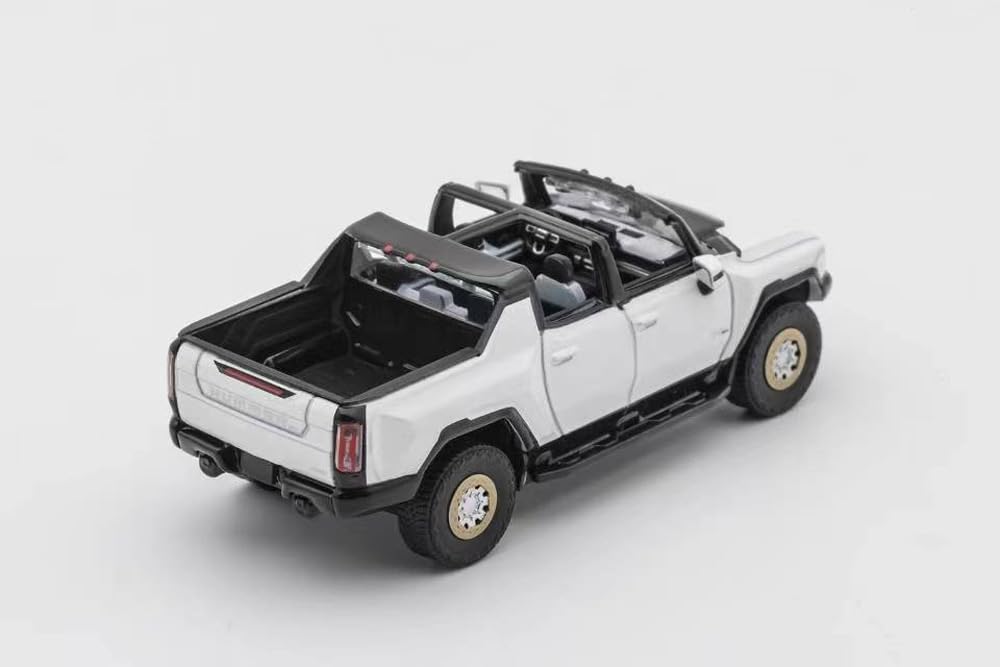 Gaincorp Products 1/64 Scale GMC Hummer EV Pickup (LHD) White, Finished Model, KS038-217