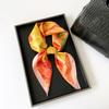 71 packs of headscarves, square scarves, sunflower flower printing square scarves, retro ethnic silk scarves, simulated silk, satin chiffon square