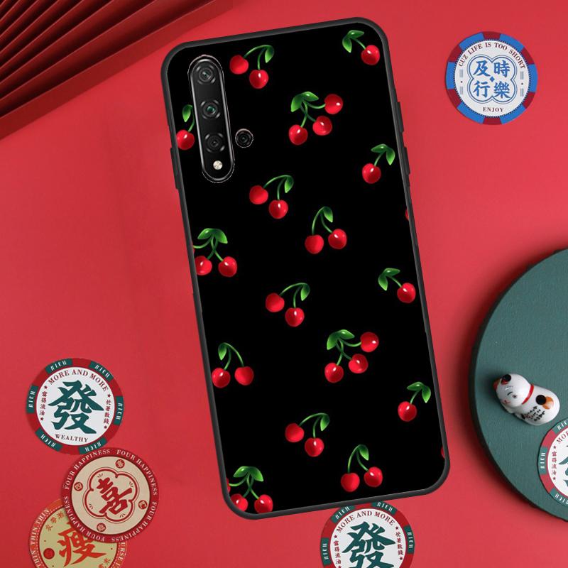 Чехол Food Fruit Red Cherry для Huawei Nova 12s 7i 8i 11i 12i Y73 Y70 Y90 Y60 Y72 Y61 Y91 9 10 SE P30 Pro P40 Lite