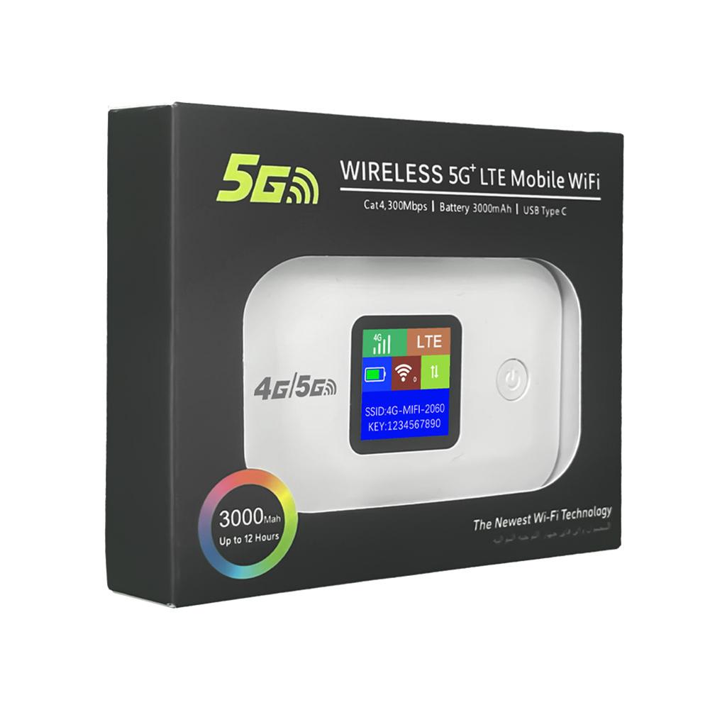 Беспроводной WiFi-роутер 4G/5G LTE 150 Мбит/с Карманный WiFi-модем со слотом для SIM-карты Портативный MiFi-модем Автомобильный мобильный WiFi-хотспот Донгл