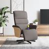 VidaXL Reclining Massage Armchair with Footrest Taupe Fabric 356618