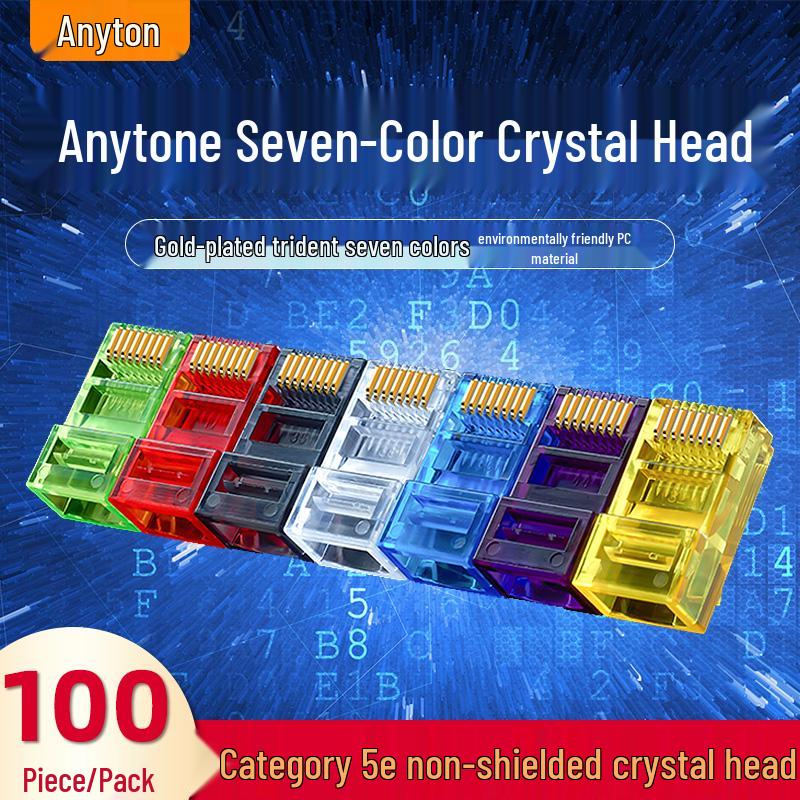 Экранированный разъем RJ45 Cat 6A/5E для гигабитной сети, широкополосного доступа и телефона