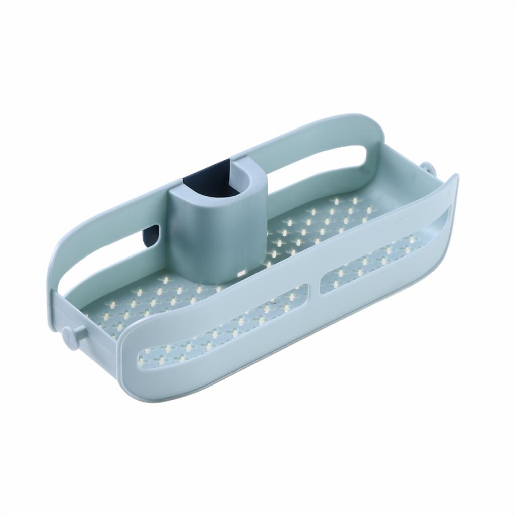 Регулируемая кухонная утварь Сливная полка для раковины Хранилище губок Держатель крана Сушилка для мыла Полка Корзина Аксессуары для кухни и ванной