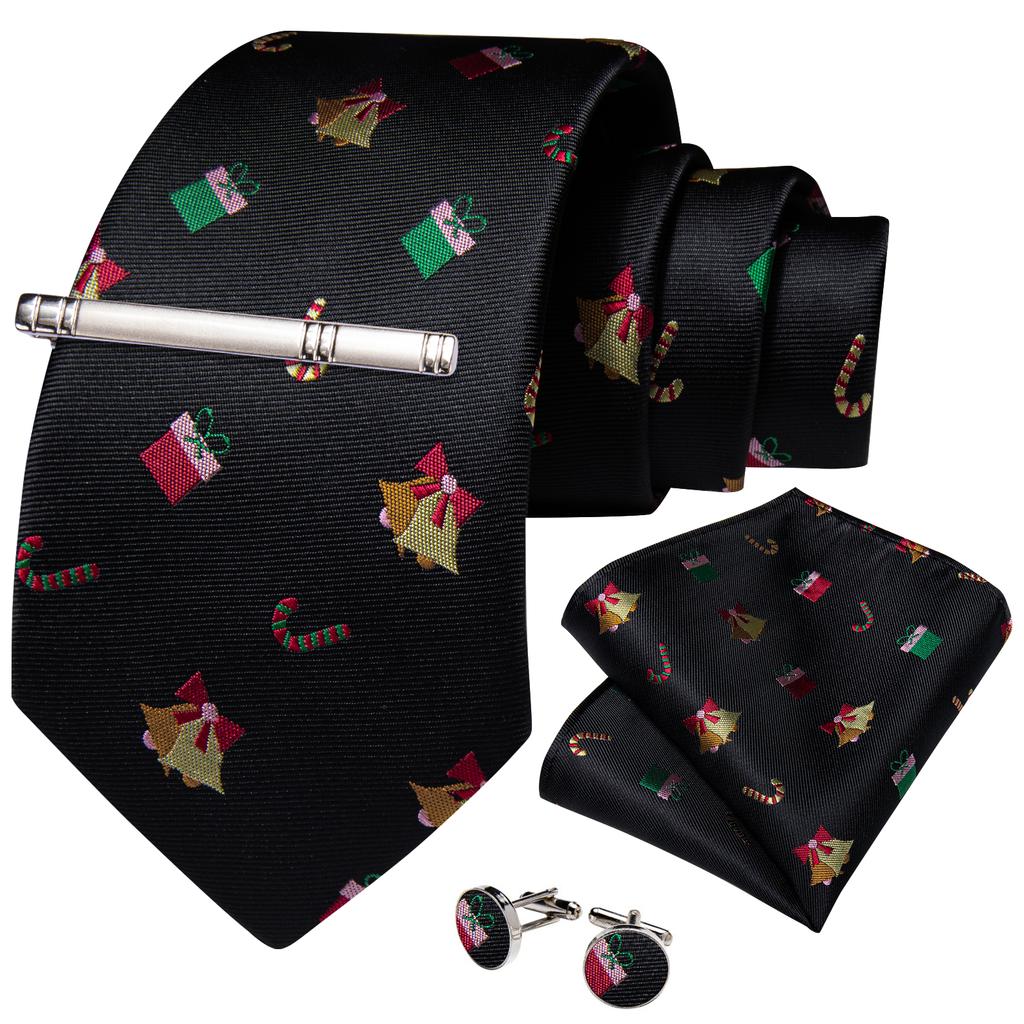 Men's Tie Silk Paisley Classic Wedding Necktie and Pocket Square Cufflinks Set