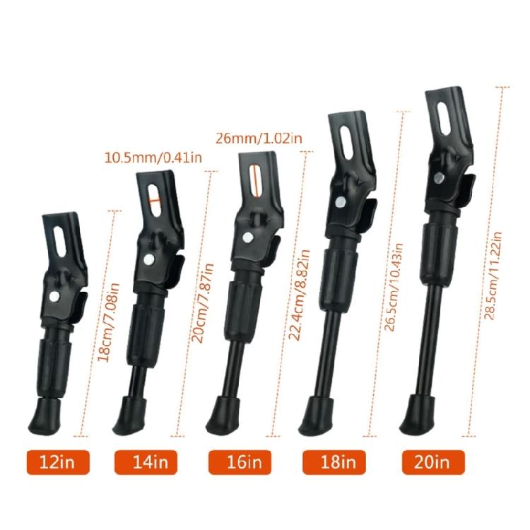 Регулируемая задняя боковая подножка для детского велосипеда 12/14/16/18 дюймов подножка для горного велосипеда