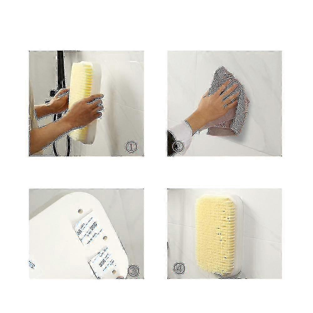Wall Shower Massage Brush, Back Scrubbers, Hands-free Exfoliation, Deep Cleansing 25-26