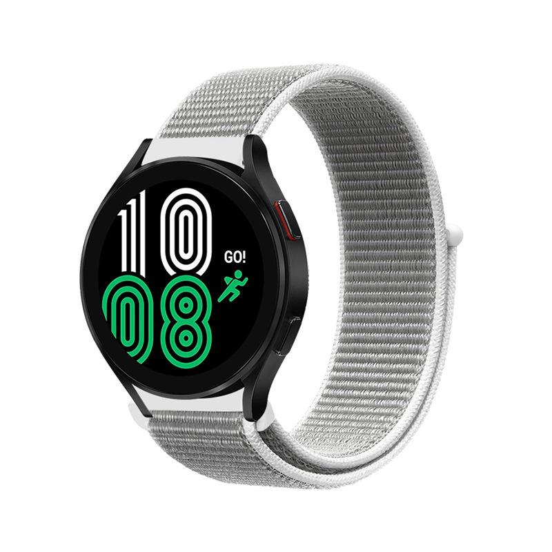 Совместимый с Samsung Huawei Xiaomi Плетеный нейлоновый ремешок Solo Loop на липучке для умных часов, 18-22 мм