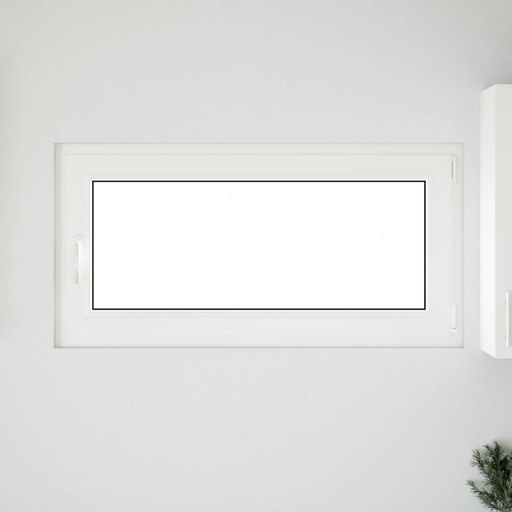 Basement Window RISOR 120 x 60 cm PVC and Glass White