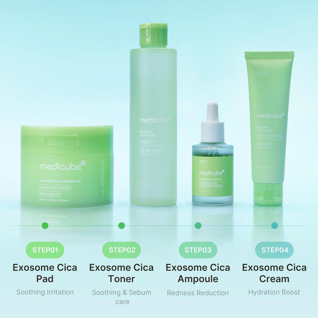 Medicube Exosome Cica Toner Moisture Moisture Barrier Hydration Lotion Базовая косметика Корейский уход за кожей Корейская косметика Увлажнение