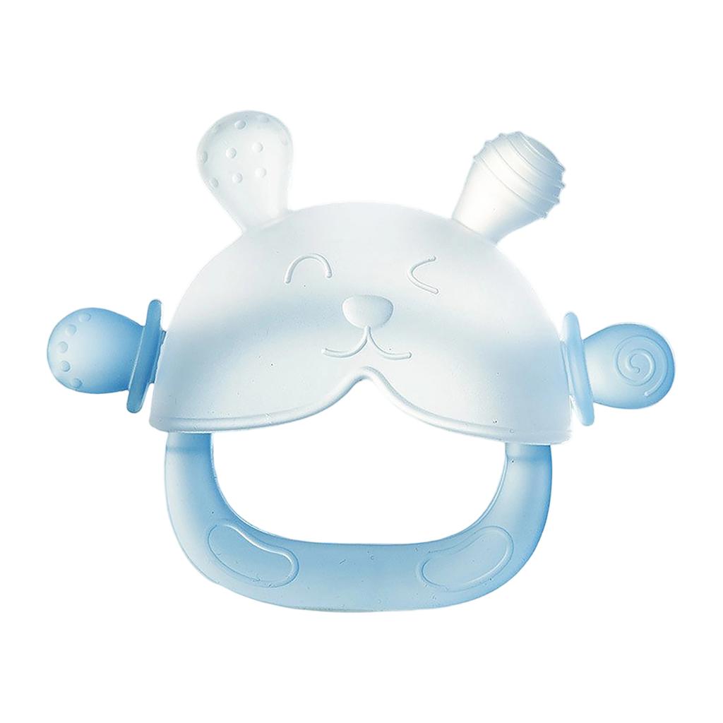 Food Grade Silicone Baby Teether Toy Soft Safe Chewable Teething Ring for Infant Oral Care and Sensory Development