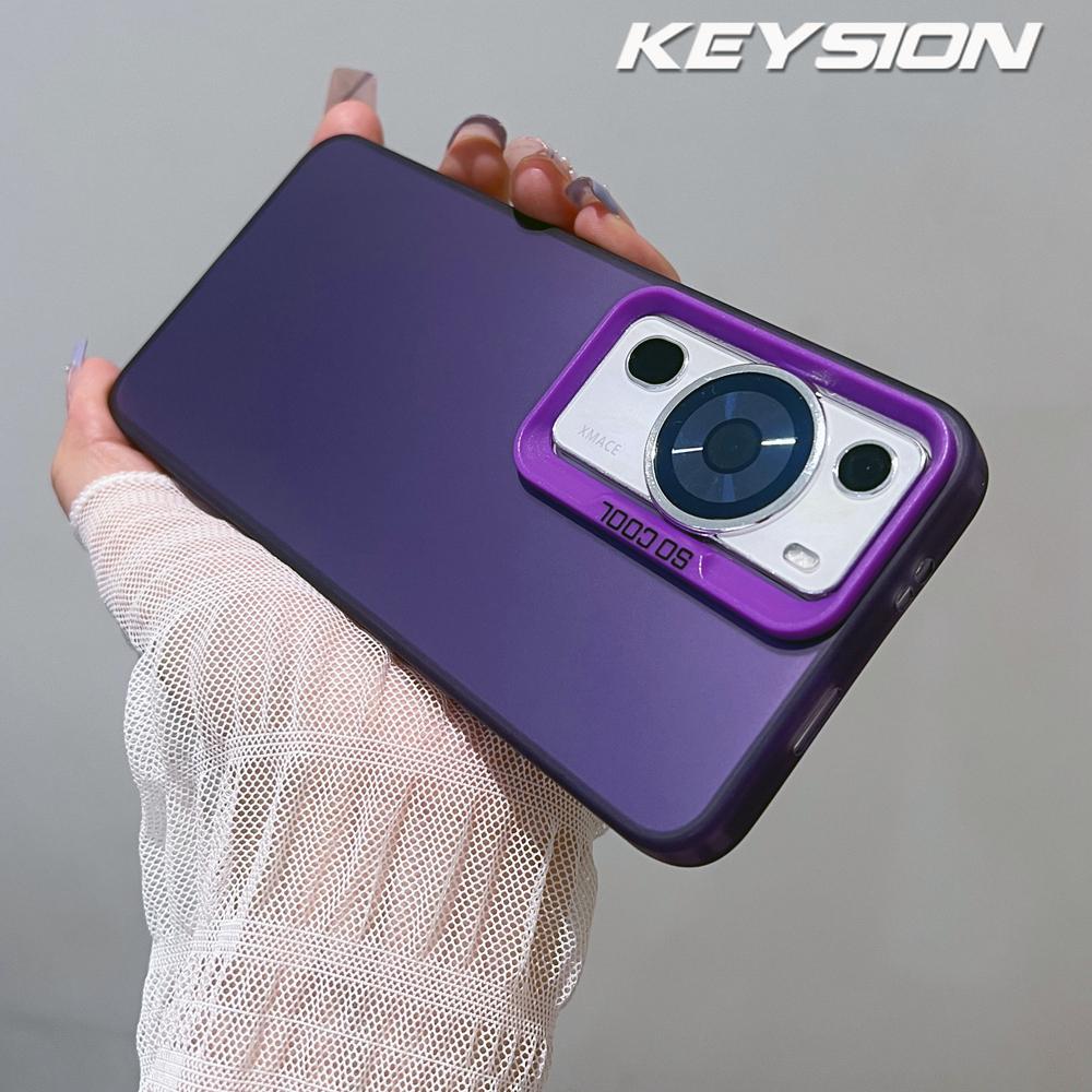 KEYSION Матовый чехол Metallic Aurora Skin для Huawei nova 12s 11 Pro 10 9 8, силиконовый противоударный чехол для телефона Honor 90 5G 70 50