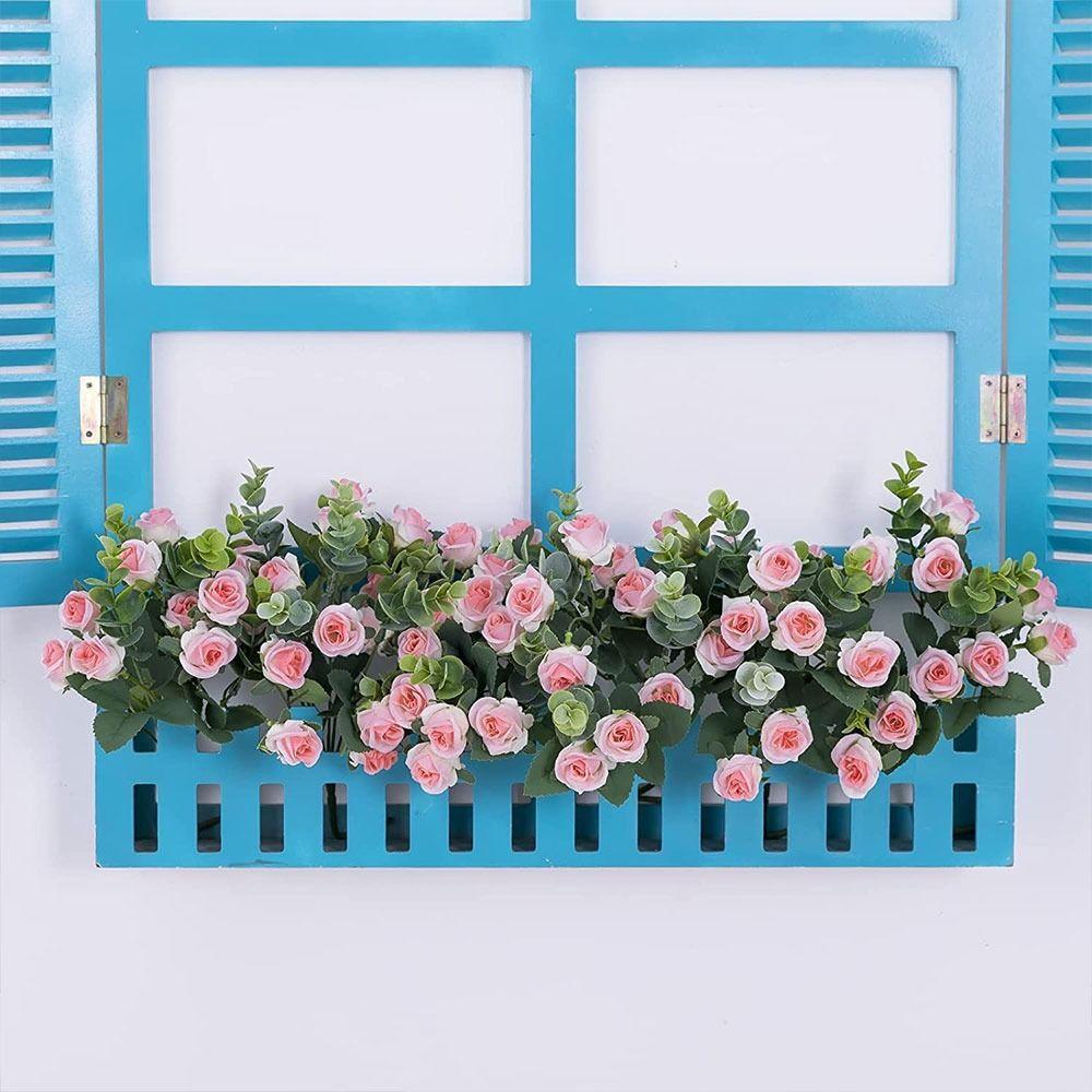 Supplies Lifelike Flowers Artificial Eucalyptus Rose Floral Arrangement Simulation Plants Leaves