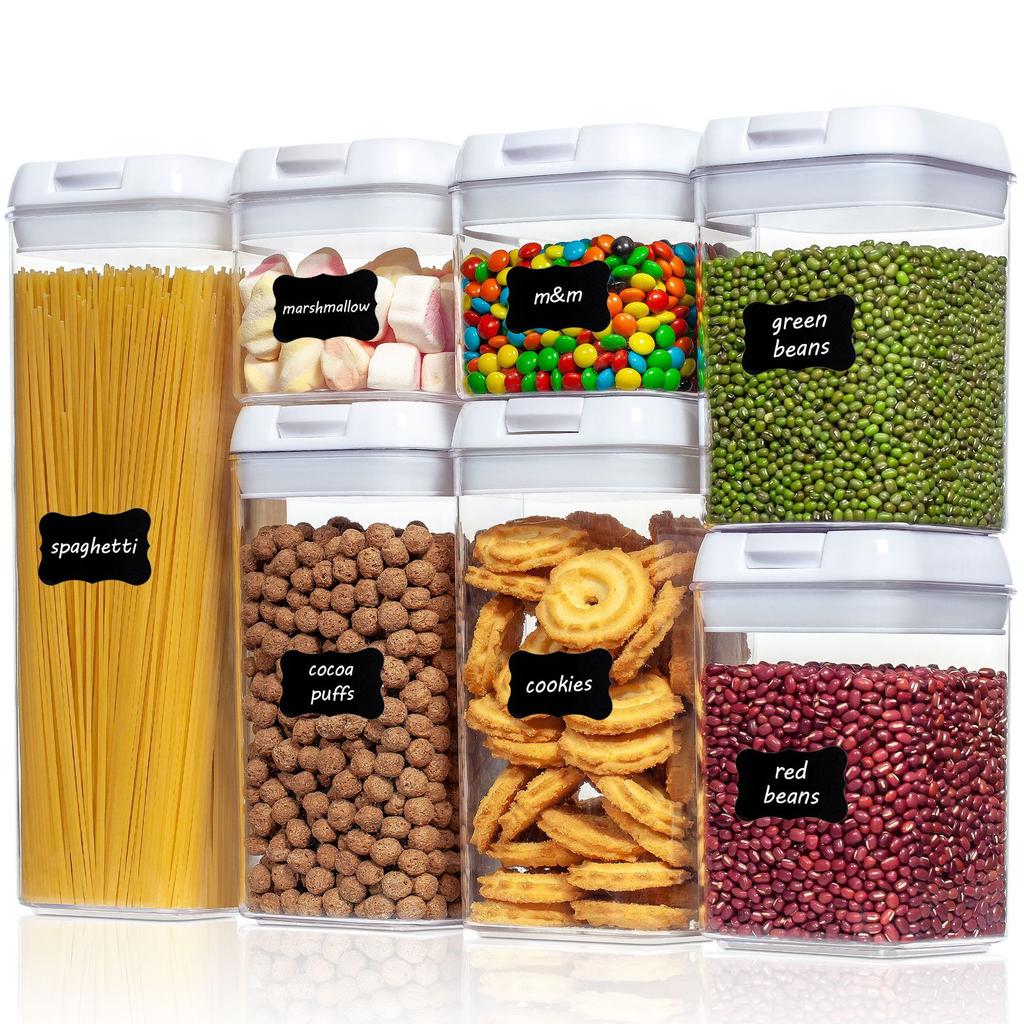 Food Grade PET Transparent Plastic Press Sealed Leak Proof Household Miscellaneous Grain Can Large Storage