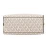 Michael Kors Classic Monogram Print Commuter Fashion Logo Coated Canvas Boston Bag Crossbody Handbag Women handbag White 35S2GTFC0B-LT-CRM-MULTI
