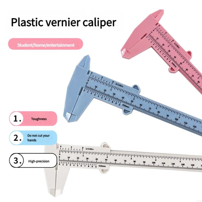 Plastic Vernier Caliper 150mm Length Double Marking For Students Hobbyists