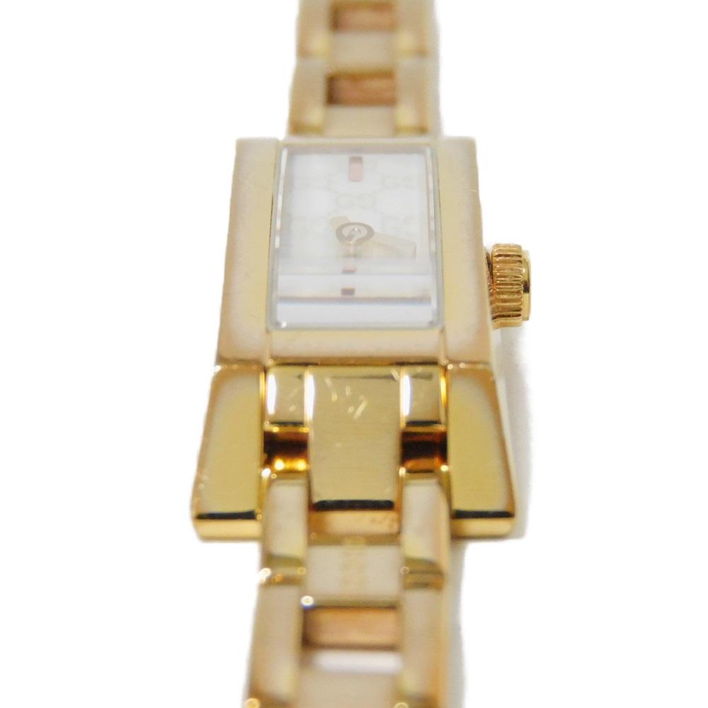 Used 9539 YA110 7975 Quartz Square Face GG Gold Women's from Japan AUTHENTIC