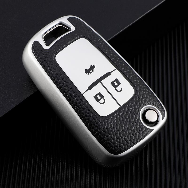 Кожаный складной чехол для автомобильного ключа для Chevrolet Cruze Aveo Trax Sail Malibu Captiva Opel Vauxhall Astra J Corsa Insignia Mokka