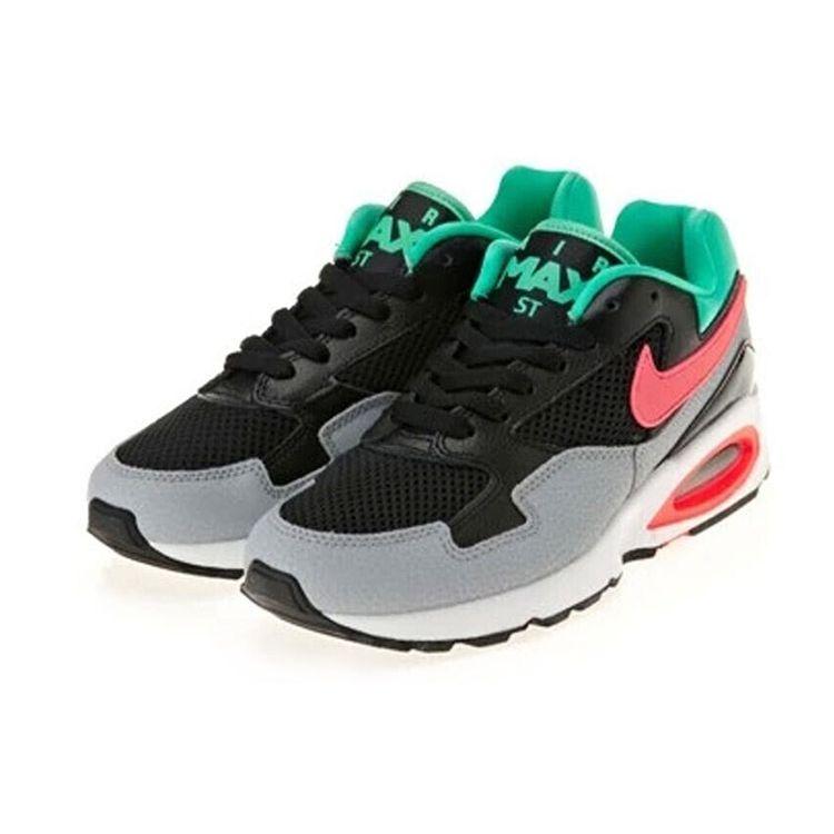 Nike Женские Air Max ST Женские Черный Красный Зеленый 705003-002