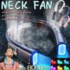 New Portable Hanging Neck Fan Digital Display With/Without Colorful Atmosphere Light 5 Gears Ventilador Bladeless Neckband Fan 3000/8000mAh