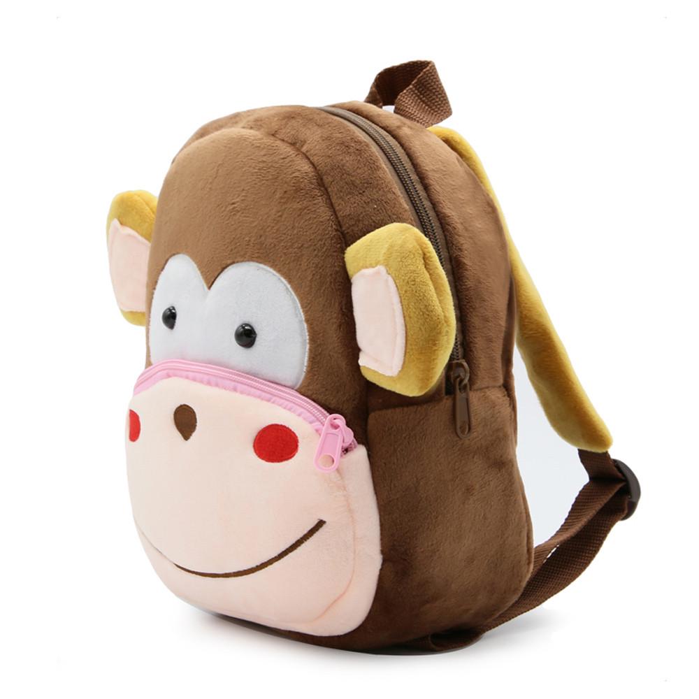 Baby Girls Boys Kids Cartoon Animal Plush Backpacks Toddler School Bag