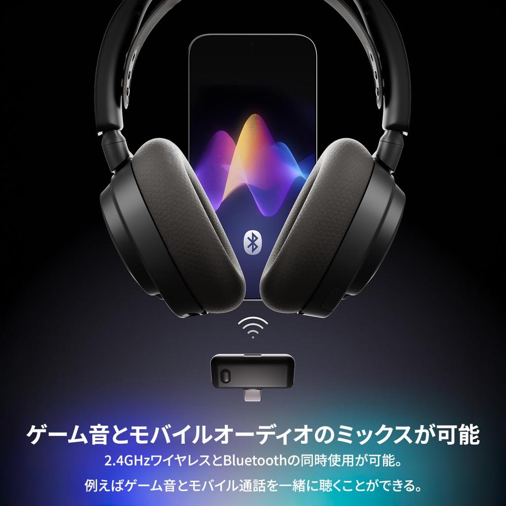 Беспроводная игровая гарнитура SteelSeries Arctis Nova 7 Gen 2 Наушники Голосовой чат Более 300 одновременных подключений к играм и Совместимость с ИИ-шумоподавлением