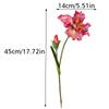 1шт 2-головчатые цветы ириса для вечеринки, свадьбы, декоративные искусственные орхидеи каттлеи, украшения для дома, искусственные цветы, шелковые цветы 45 см