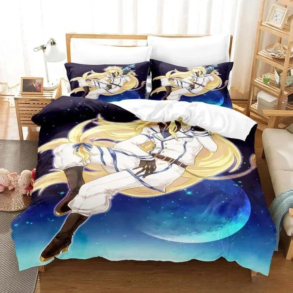 Аниме Комплект Постельного Белья Bed Show By Rock! Комплект постельного белья Односпальный Полуторный Двуспальный Кинг-сайз Комплект для кровати Взрослый Детский Спальня Комплекты пододеяльников