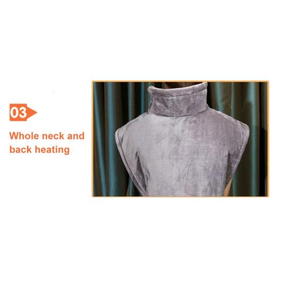 Подогреваемая шаль для шеи с функцией таймера, регулируемая температура, быстрый нагрев, безопасная в использовании электрическая шаль для шеи