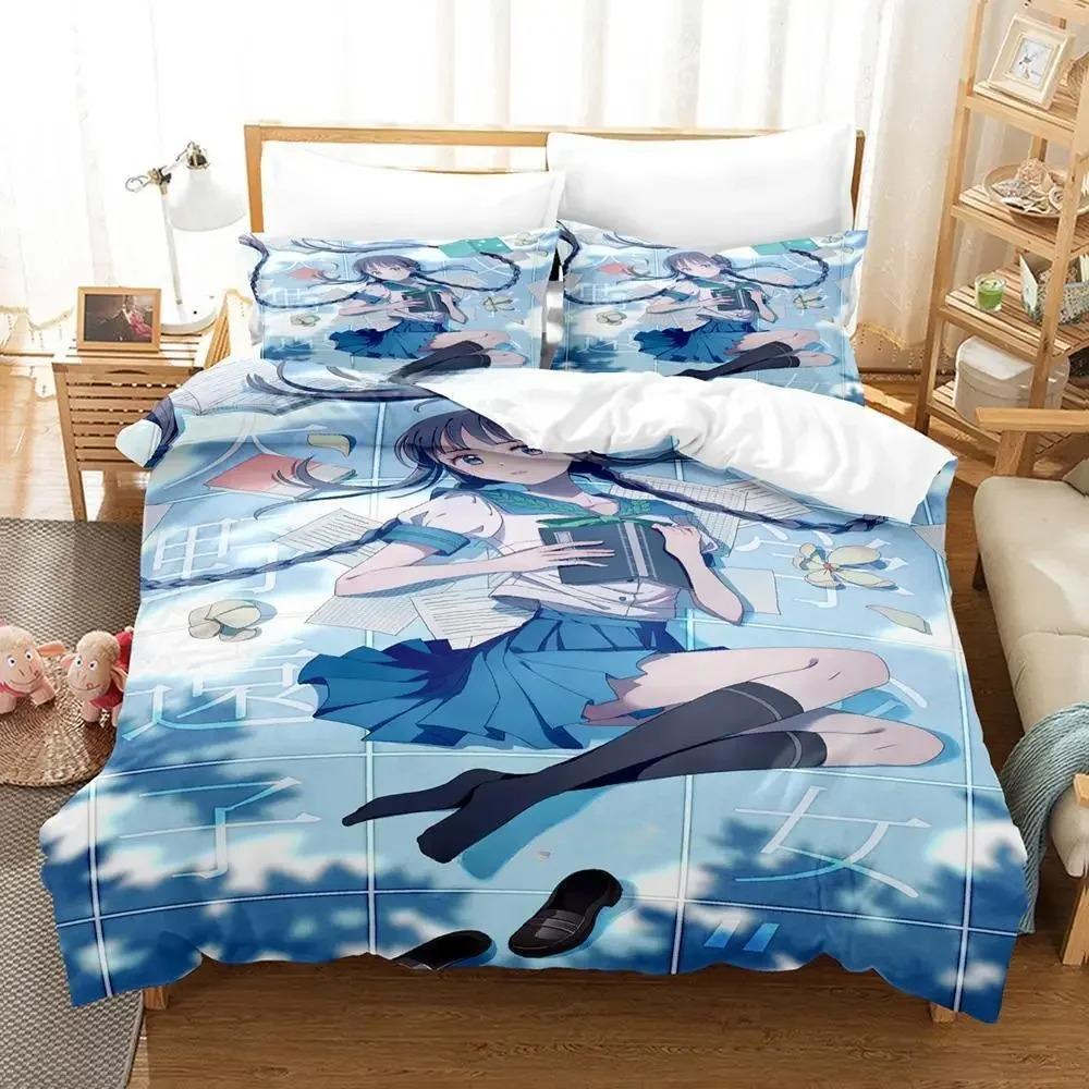 Новый Постельный комплект Bungaku Shoujo Односпальный Полуторный Двуспальный Кингсайз Комплект для кровати Взрослый Детский Спальня Комплекты пододеяльников Каваий Комплект простыней